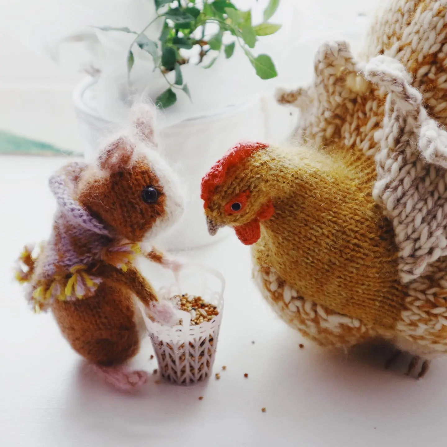 Claire Garland knitted toys