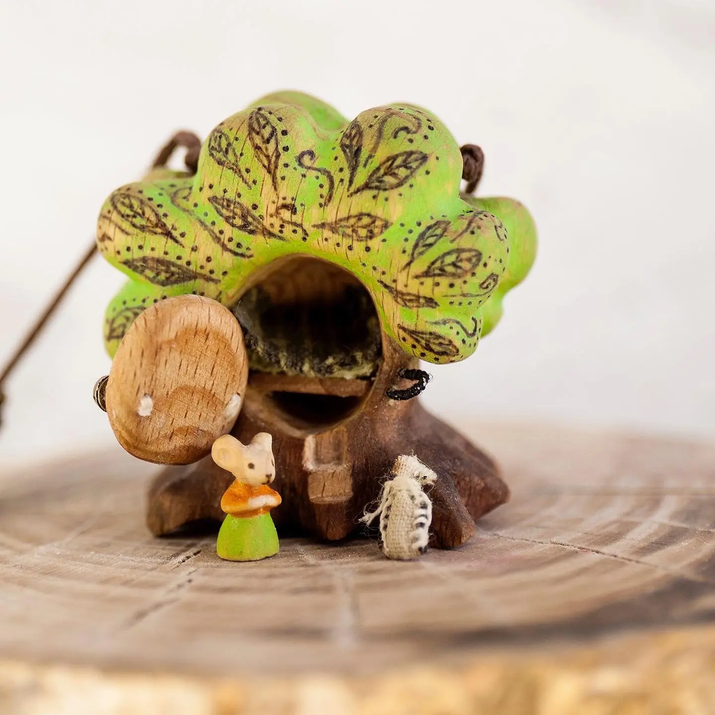 Wooden miniatures by Alena Olha