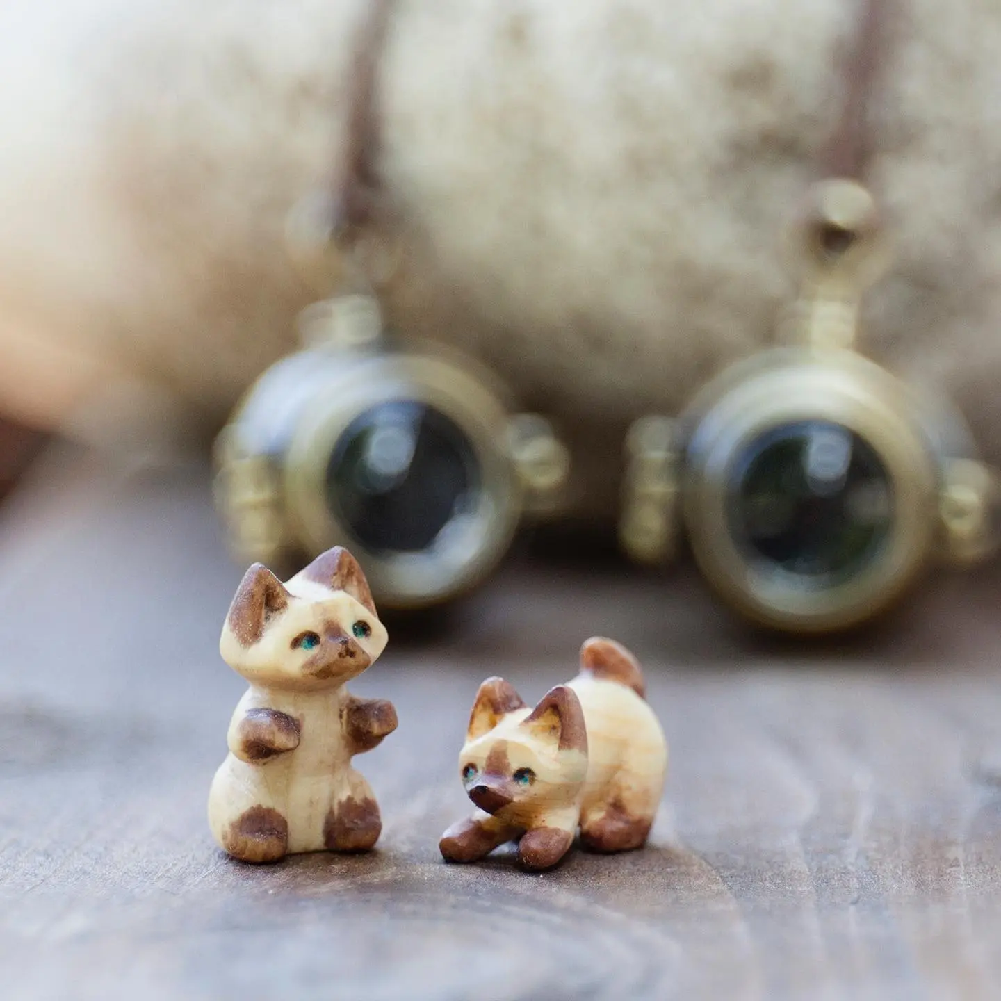 Wooden miniatures by Alena Olha